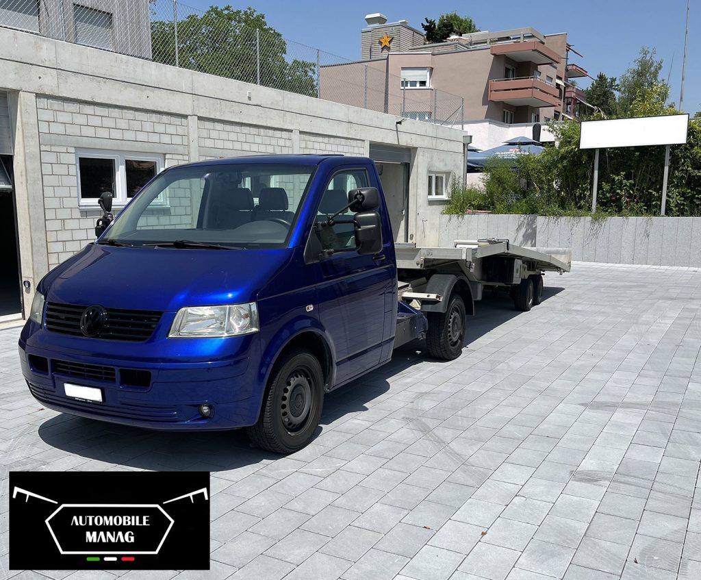 VW T5 2.5 TDI 4Motion mit Sattelschlepper Baldinger